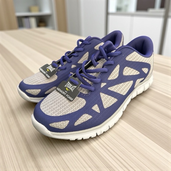 Everlast Pace 2 Memory Foam Purple and White Sneakers Women’s 8.5 New - Picture 1 of 9